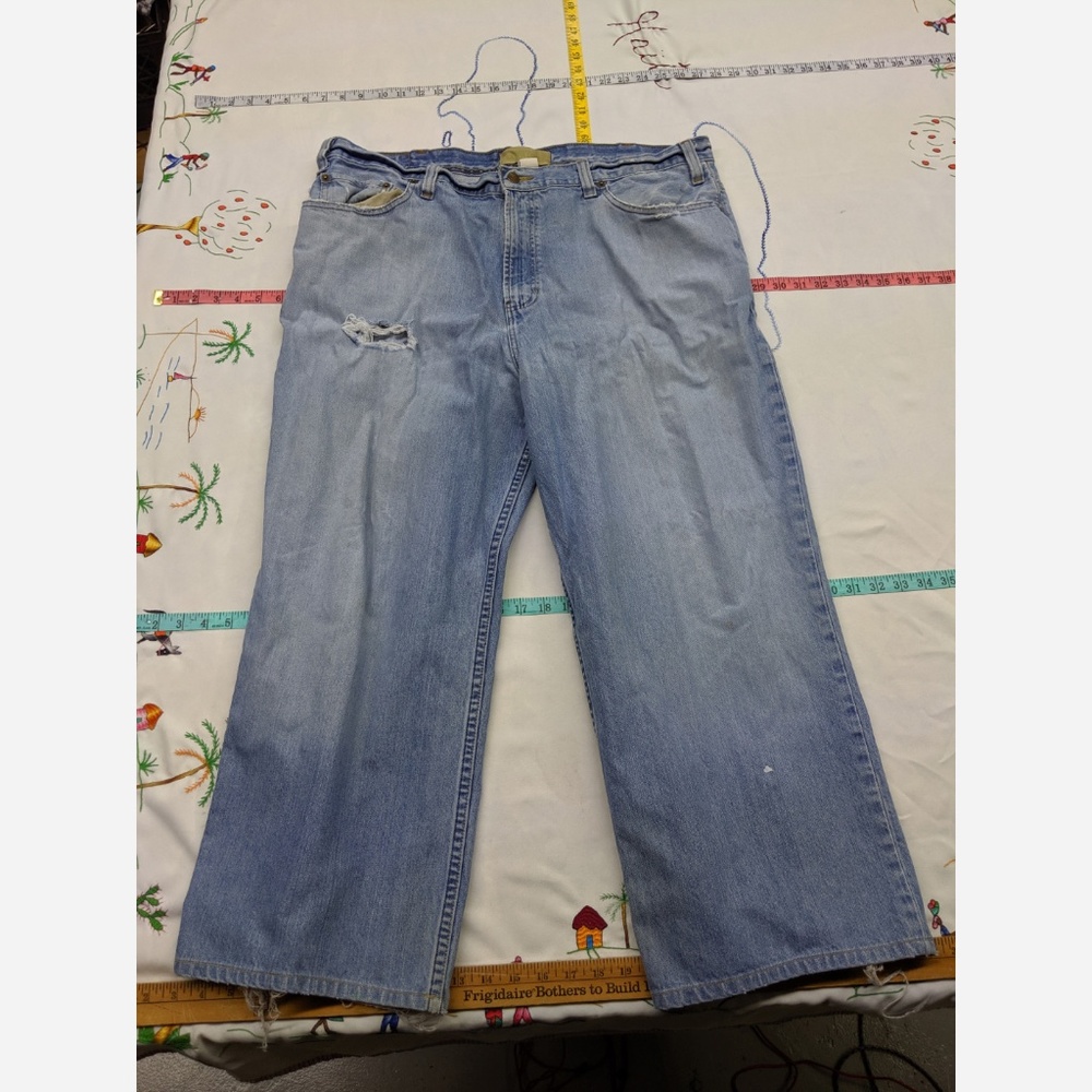 Men's 44x27 Old Navy Distressed Ankle Jeans